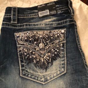 MissMe jeans, size 33 x 31 1/2 , Never worn